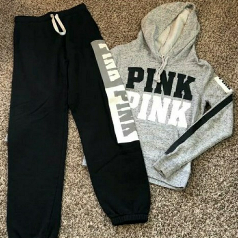 VS Pink campus sweat outfit